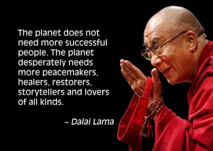 inspirerende quotes inspirational quotes citas de inspiración The planet need peace makers - Dali Lama